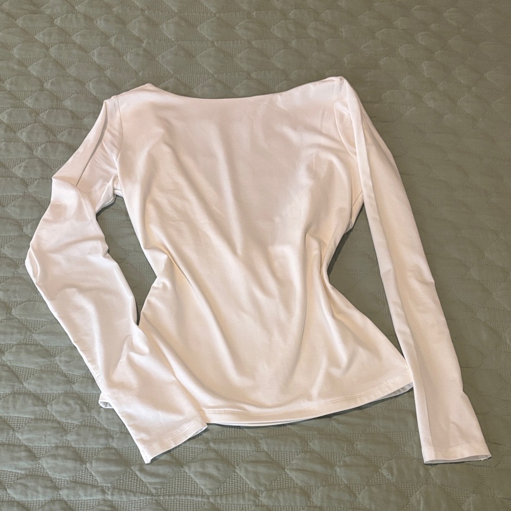 Abercrombie & Fitch - White Backless Top with Gold Hardware